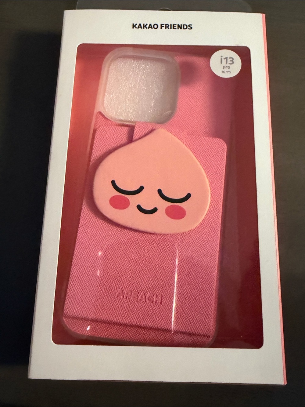 Kakao FRIENDS Pink iPhone Case with apeach